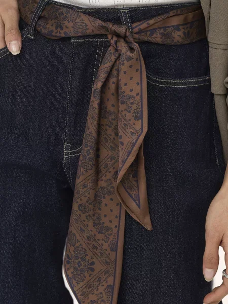 Only Široké Džíny dark blue denim modré