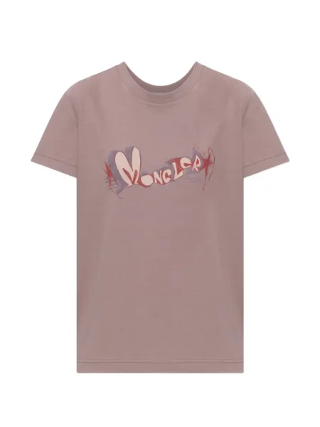 Tricou Moncler cu imagine roz