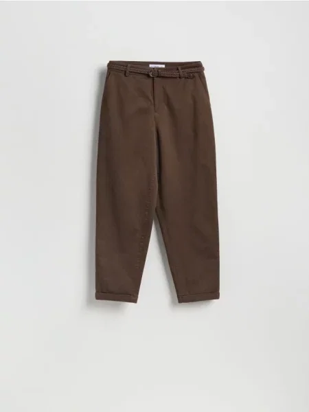 Reserved Pantaloni chino cu maro