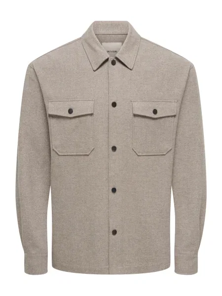 Only & Sons Geacă de primăvară-toamnă ONSMARK taupe gri