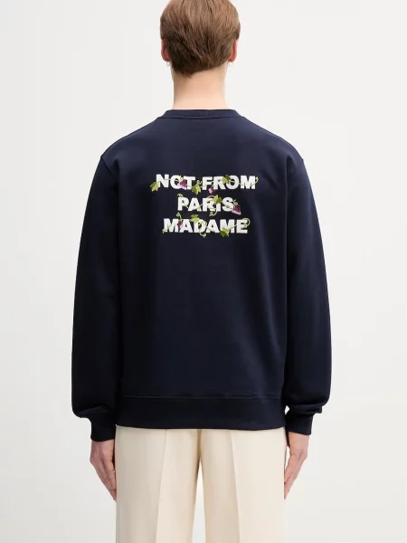 Drôle de Monsieur mikina Vine Embroidered Slogan