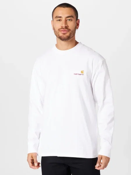 Carhartt WIP Majica kari / vinsko rdeča bela