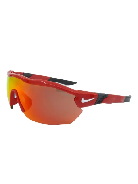 Ochelari de soare Nike cu cordon din jerseu cu imprimeu abstract gri