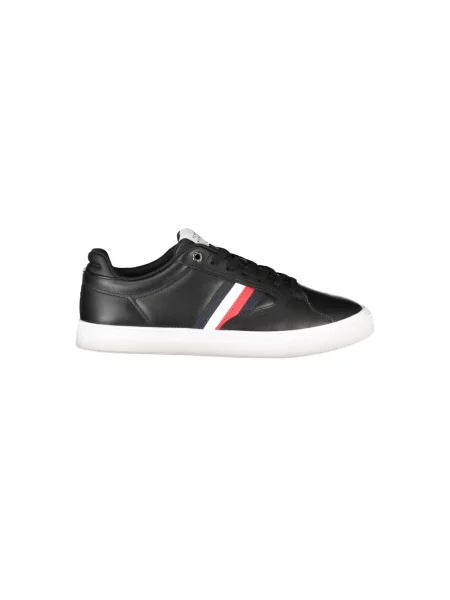 Sneakersy Tommy Hilfiger skórzane czarne