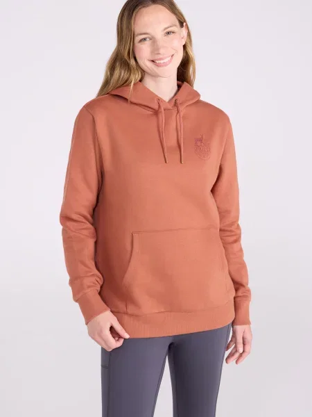 Bluza z kapturem o regularnym kroju z nadrukiem Spirit Of Adventure Orange pomarańczowa