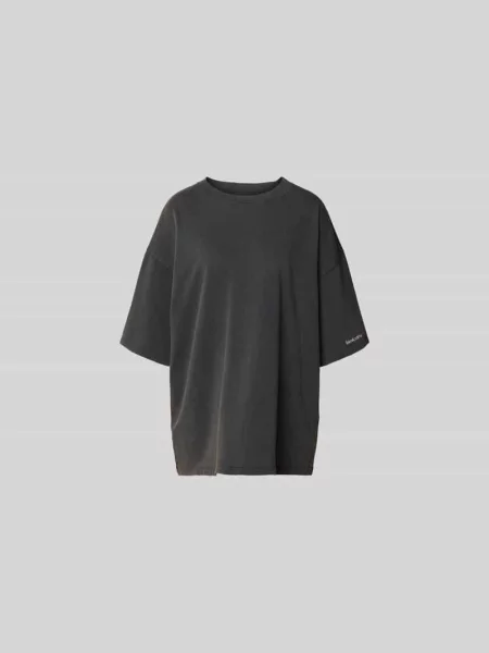 Oversized T-shirt z Wyhaftowane logo Black Palms czarna