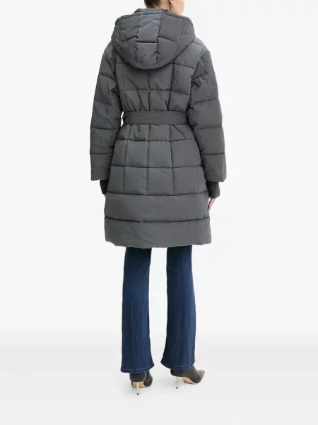 Palton Armani Exchange cu glugă gri