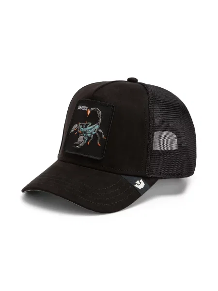 Goorin Bros czapka z daszkiem trucker Suede Scorpion czarna