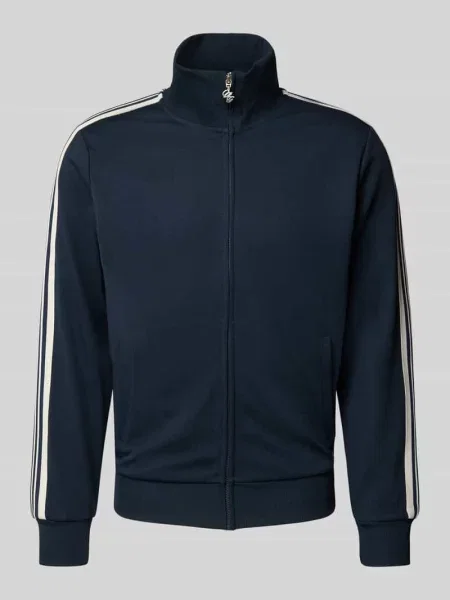 Bluza rozpinana o kroju regular fit ze stójką model ORSALAMANCO' Jack & Jones granatowa