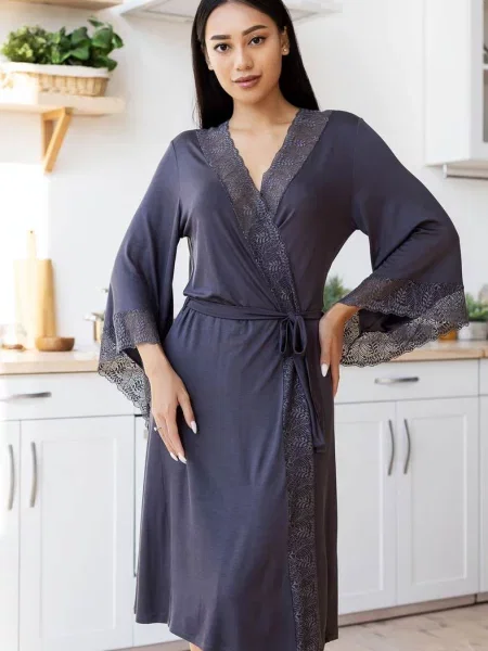 Халат сірий