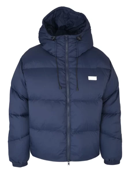 Geacă cu puf Msgm cu glugă albastru