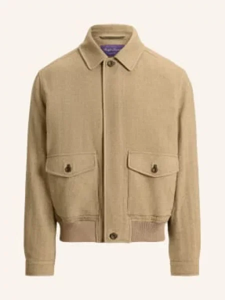 Ralph Lauren Purple Label Bluza Z Kaszmiru beige beżowa