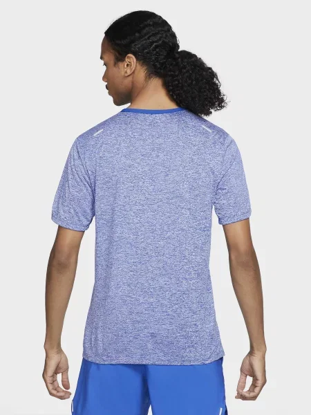 NIKE Dri-FIT Short-Sleeve Running Футболка синій