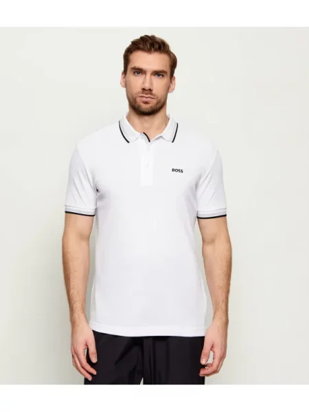 Boss Pólóing Paddy Regular Fit fehér