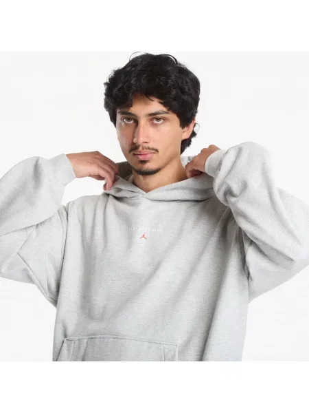 Суитшърт Jordan Flight Fleece Oversized Pullover Hoodie Grey Heather S сиво