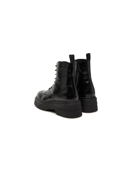 Bakancs Tommy Jeans Tjw Chunky Shiny fekete