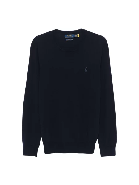 Polo Ralph Lauren sweter wełniany granatowy lekki niebieski