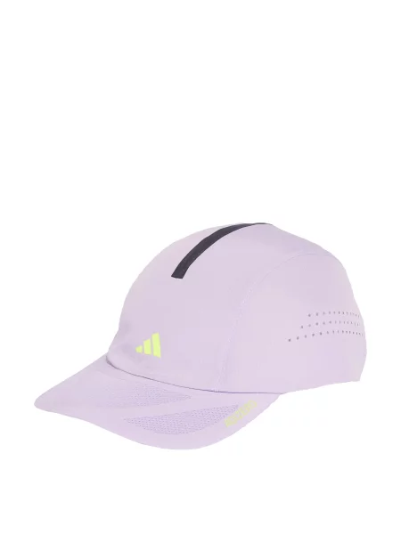 ADIDAS PERFORMANCE Sportovní kšiltovka Running x Adizero svítivě žlutá / šeříková černá