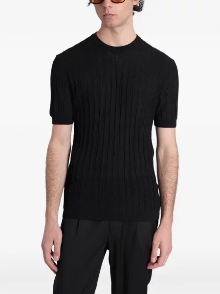 Tricou Low Brand tricotate negru