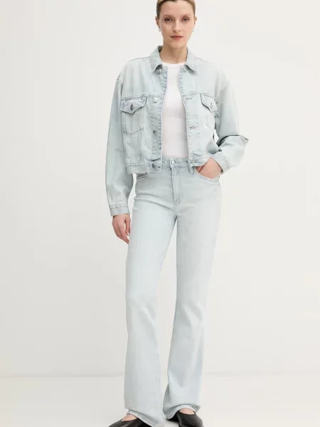 Tommy Hilfiger kratka jakna denimska modra