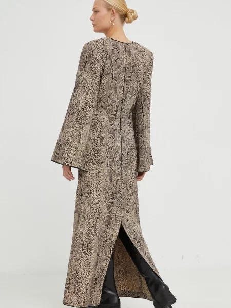 Сукня By Malene Birger maxi розкльошена коричневий