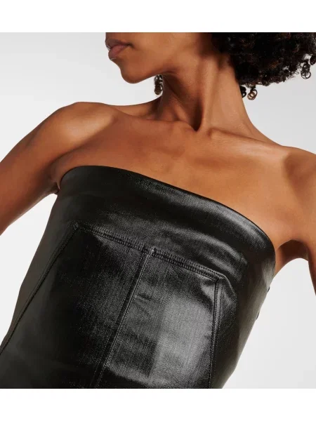 Rochie din denim Rick Owens negru