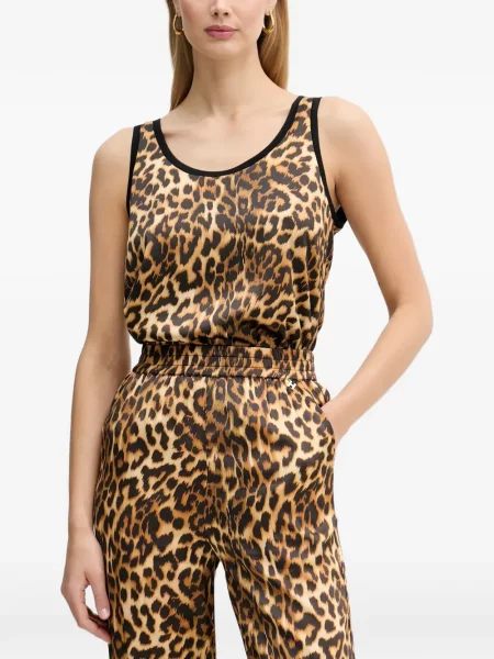 Top Silvian Heach cu imagine cu imprimeu animal print
