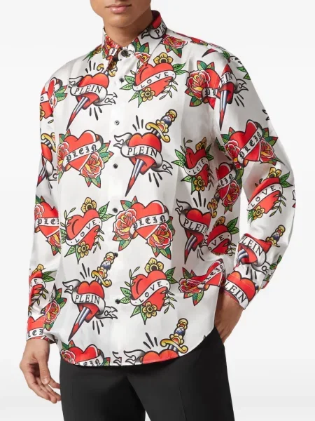 Риза Philipp Plein бяло