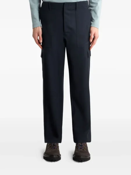 Pantaloni cargo Etro de lână albastru