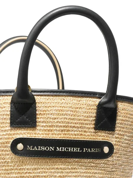 Кожена плажна чанта Maison Michel