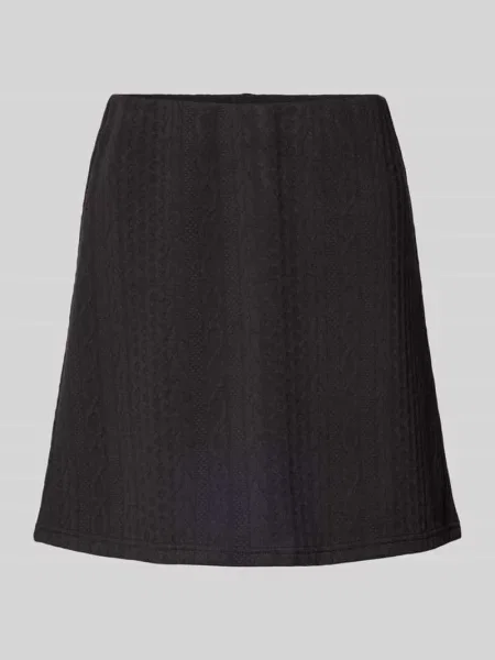 Spódnica mini rozkloszowana z fakturowanym wzorem z wiskozą model ‘JANNI’ Vero Moda czarna