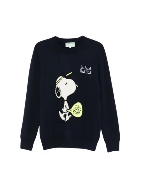 Sweter Mc2 Saint Barth wełniany niebieski