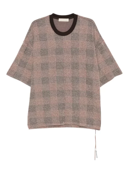 Tričko Mastermind World s výšivkou hnědé