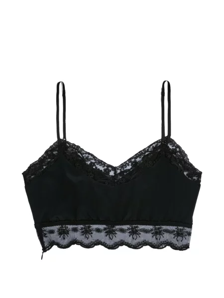 Sutien bralette Simone Rocha din dantelă negru