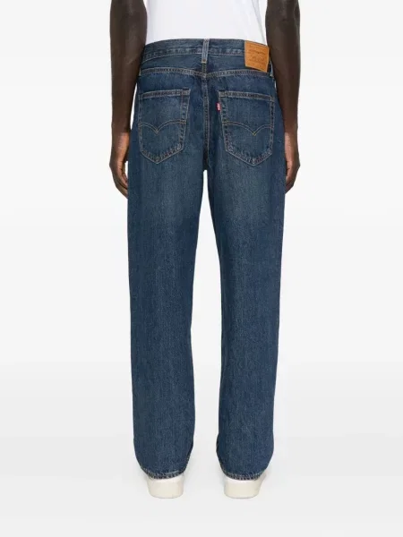 Blugi Levi's® cu imagine cu model leopard din piele negru