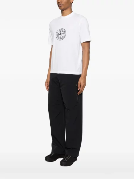 Μπλούζα Stone Island με σχέδιο λευκό
