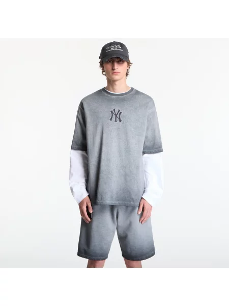 T-shirt New Era MLB Washed Logo Tee New York Yankees UNISEX Black L μαύρο