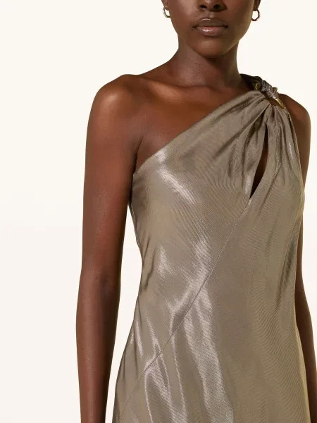 Max Mara Studio Šaty S Jedním Ramínkem Odissea S Třpytivou Přízí světle hnědá