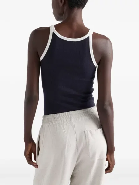 Top Prada tricotate albastru
