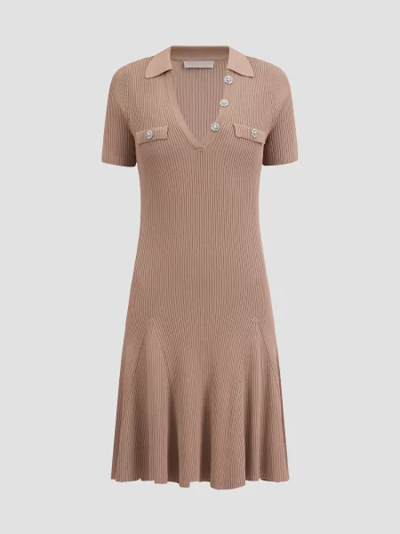 Сукня Guess бежева