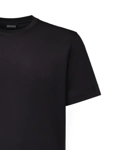 Тениска Zegna с кръгло деколте синьо
