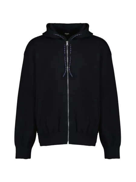 Hanorac cu glugă Fendi albastru