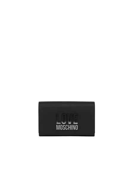 Kopertówka Love Moschino z logo czarna