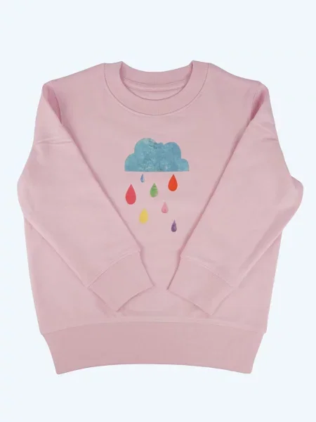 MelaDi Sweater majica Regenwolke svijetloroza