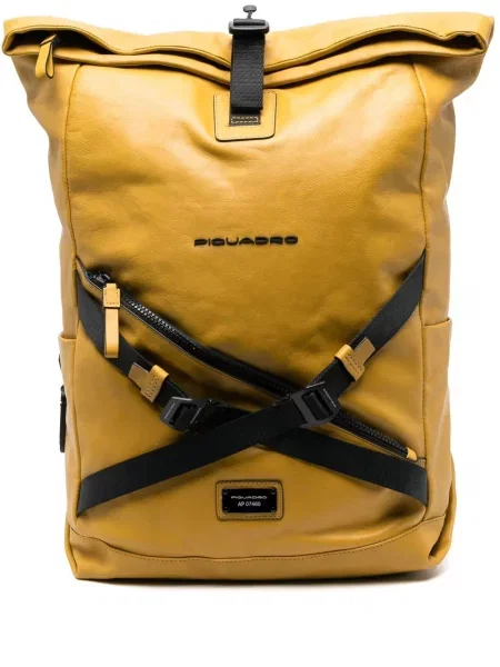 Rucsac Piquadro cu autograf galben
