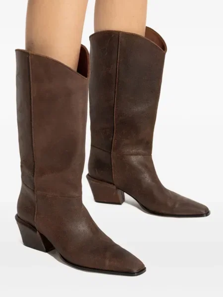 Botine Paris Texas din piele maro