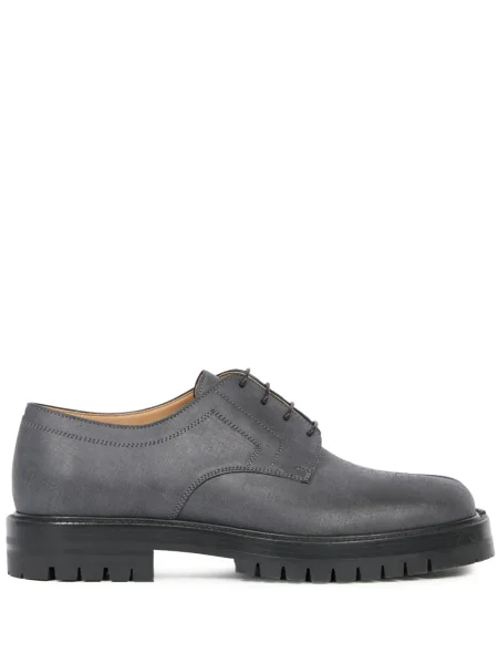 Pantofi derby Maison Margiela cu șireturi din dantelă gri