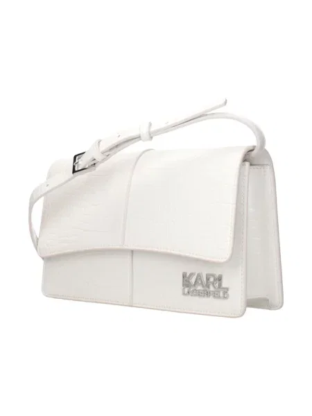 Torebka crossbody Karl Lagerfeld biała