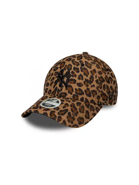 Menčestrová šiltovka New Era s leopardím vzorom hnedá