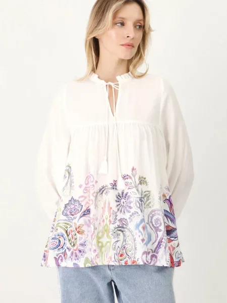 Блуза Medicine с десен бежово